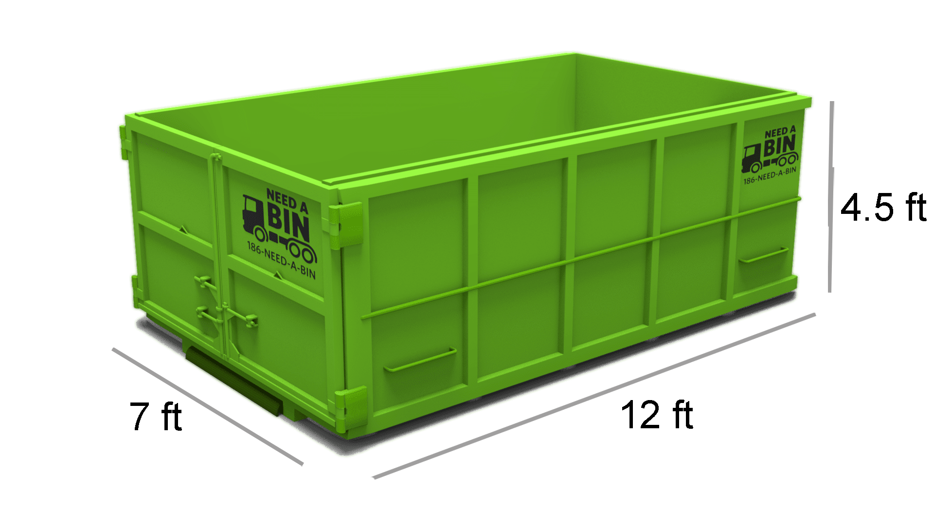 14 Yard Bin (Includes 2 Ton) $120 per additional Ton No Dirt, Concrete or Asphalt